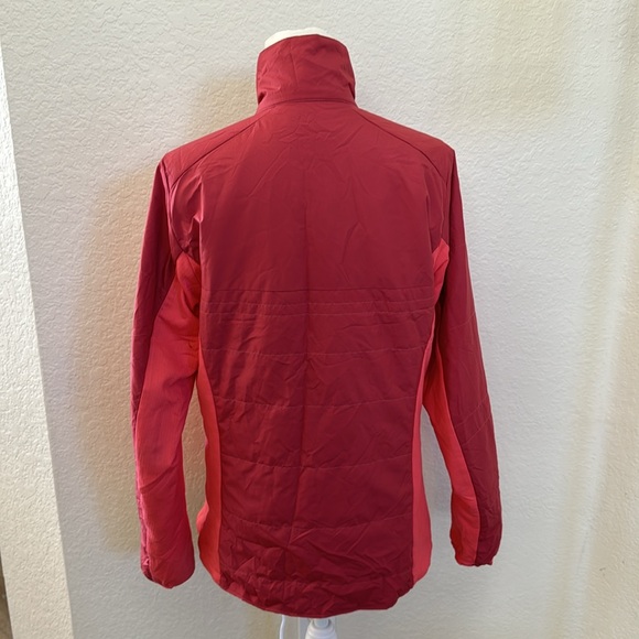 Salomon Womens Drifter Mid Jacket Shell Ski Snow Reversible Size Med Pink Orange - Picture 2 of 9